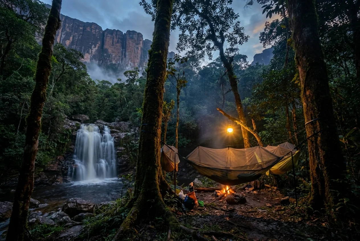 Camping at Angel Falls: What to Expect at Jungle Camps
